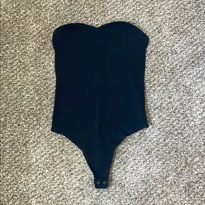 Abercrombie & Fitch Black Bodysuit Strapless Size Small Soft Collection